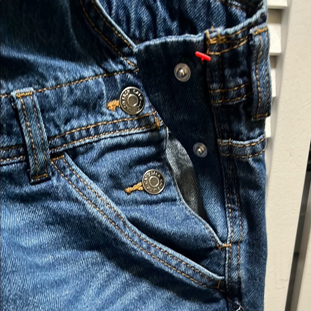 Cat and Jack Blue Denim Overalls - Picture 3 of 5